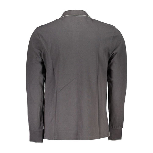 North Sails | Gray Cotton Polo Shirt| McRichard Designer Brands   