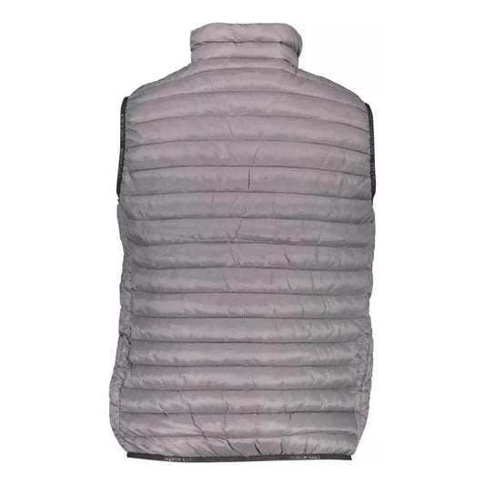 North Sails Sleek Sleeveless Gray Polyamide Vest sleek-sleeveless-gray-polyamide-vest