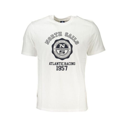 North Sails White Cotton T-Shirt white-cotton-t-shirt-91