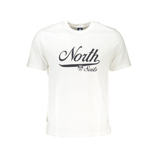 North Sails White Cotton T-Shirt white-cotton-t-shirt-87