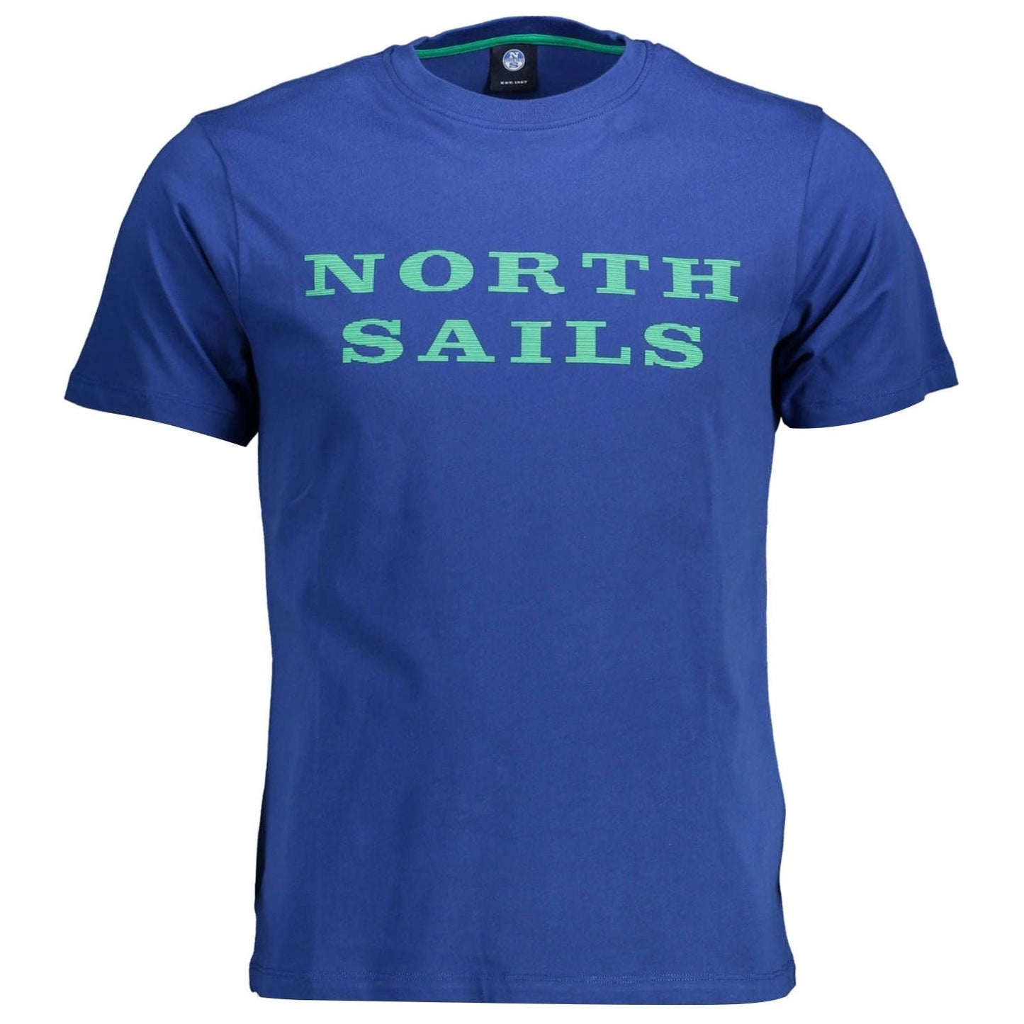 North Sails Chic Blue Print Round Neck Tee - Short Sleeves chic-blue-print-round-neck-tee-short-sleeves
