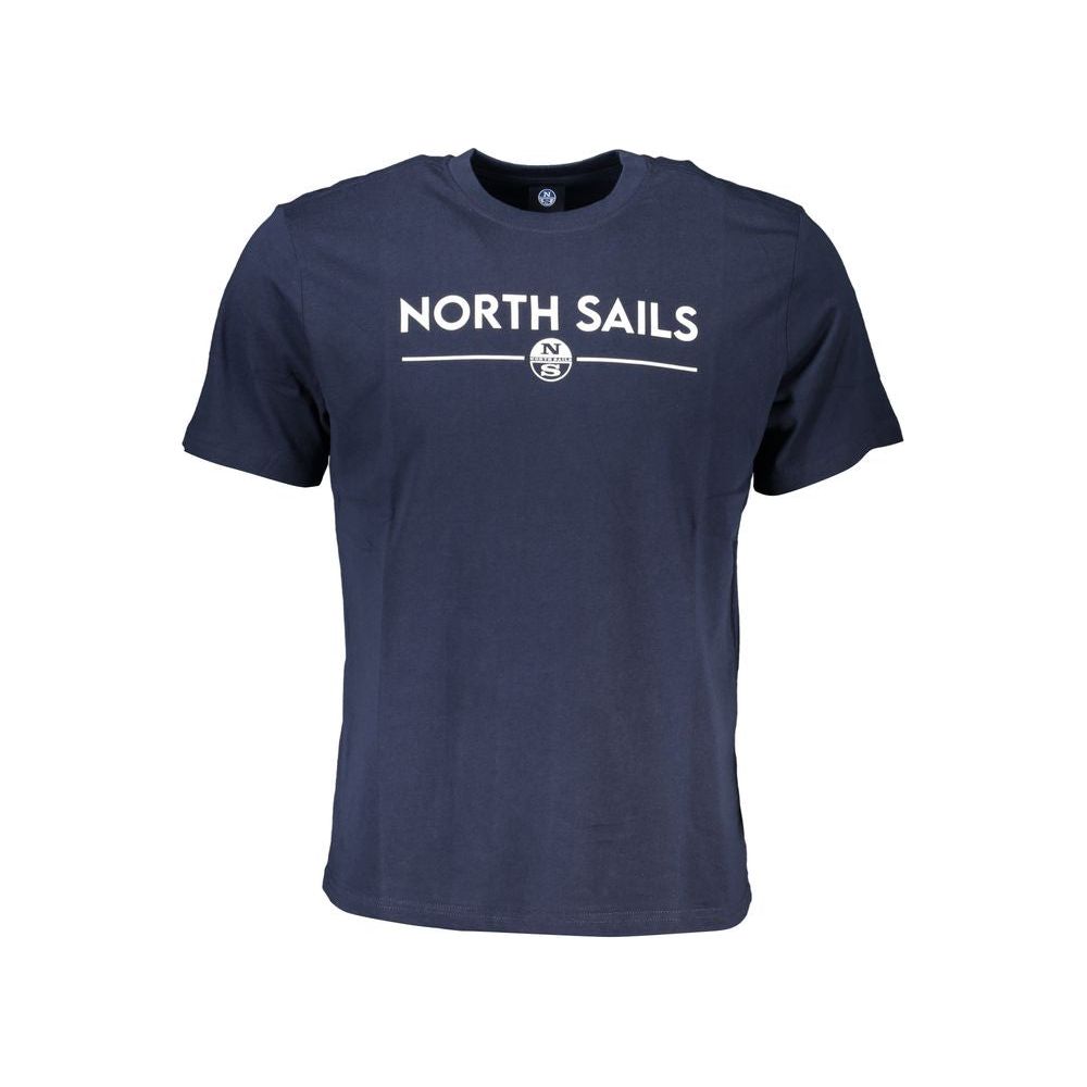 North Sails Blue Cotton T-Shirt blue-cotton-t-shirt-160