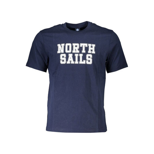 North Sails Blue Cotton T-Shirt blue-cotton-t-shirt-131