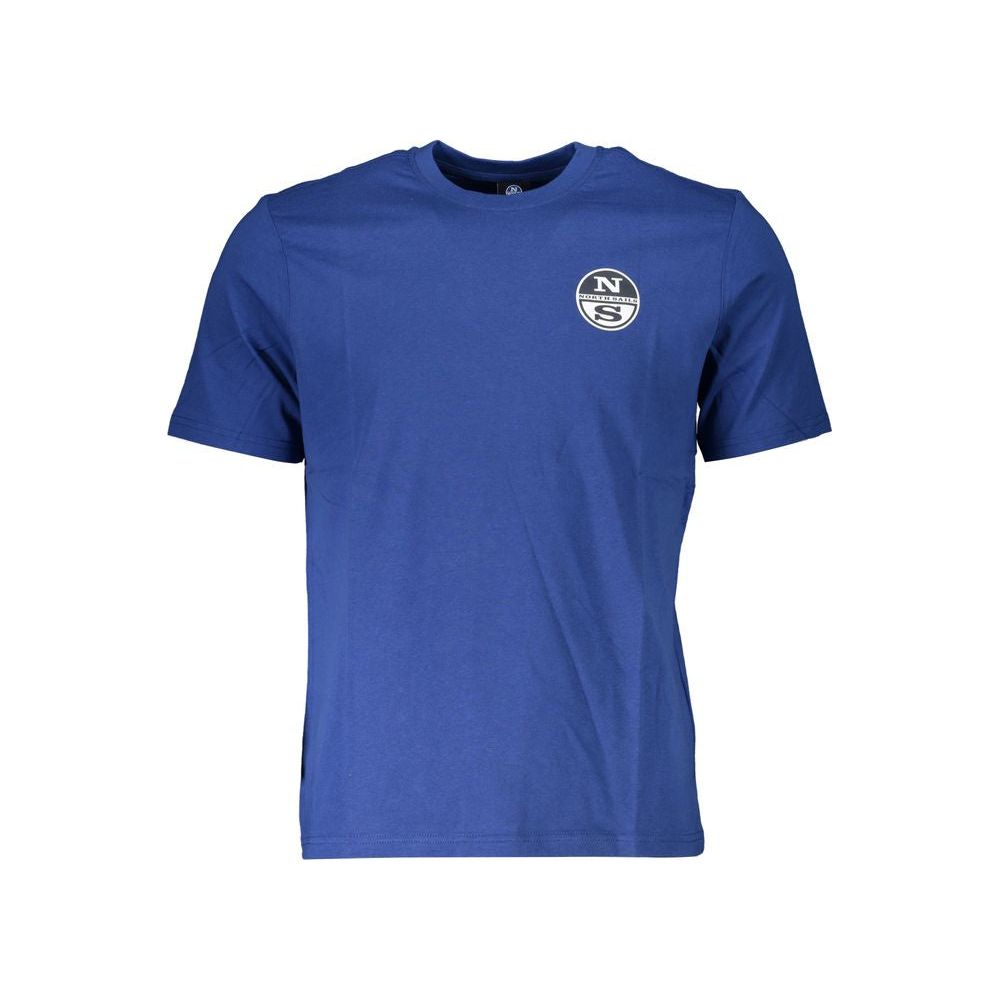 North Sails Blue Cotton T-Shirt blue-cotton-t-shirt-132