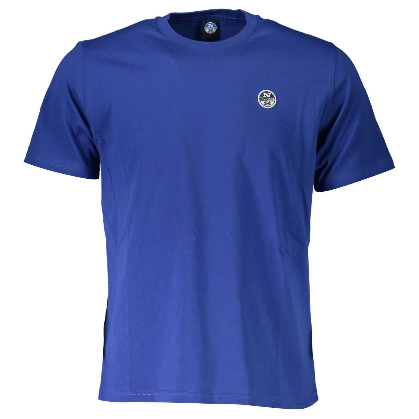 North Sails Chic Blue Cotton Tee with Iconic Logo chic-blue-cotton-tee-with-iconic-logo