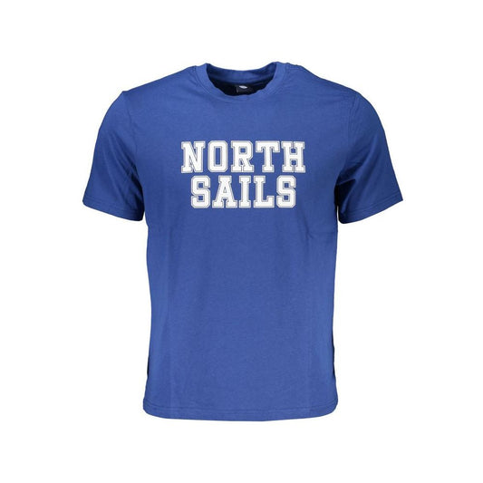 North Sails Blue Cotton T-Shirt blue-cotton-t-shirt-94