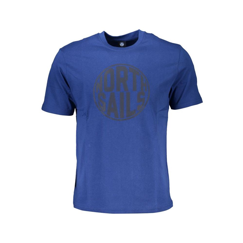 North Sails Blue Cotton T-Shirt blue-cotton-t-shirt-95