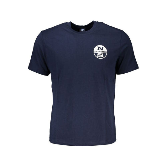 North Sails Blue Cotton T-Shirt blue-cotton-t-shirt-121