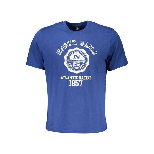 North Sails Blue Cotton T-Shirt blue-cotton-t-shirt-123