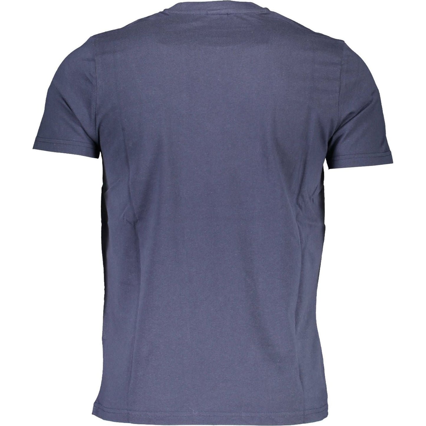 North Sails Blue Cotton Casual Round Neck Tee blue-cotton-casual-round-neck-tee