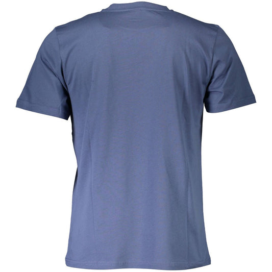 North Sails Blue Cotton Crew Neck Tee with Print blue-cotton-crew-neck-tee-with-print