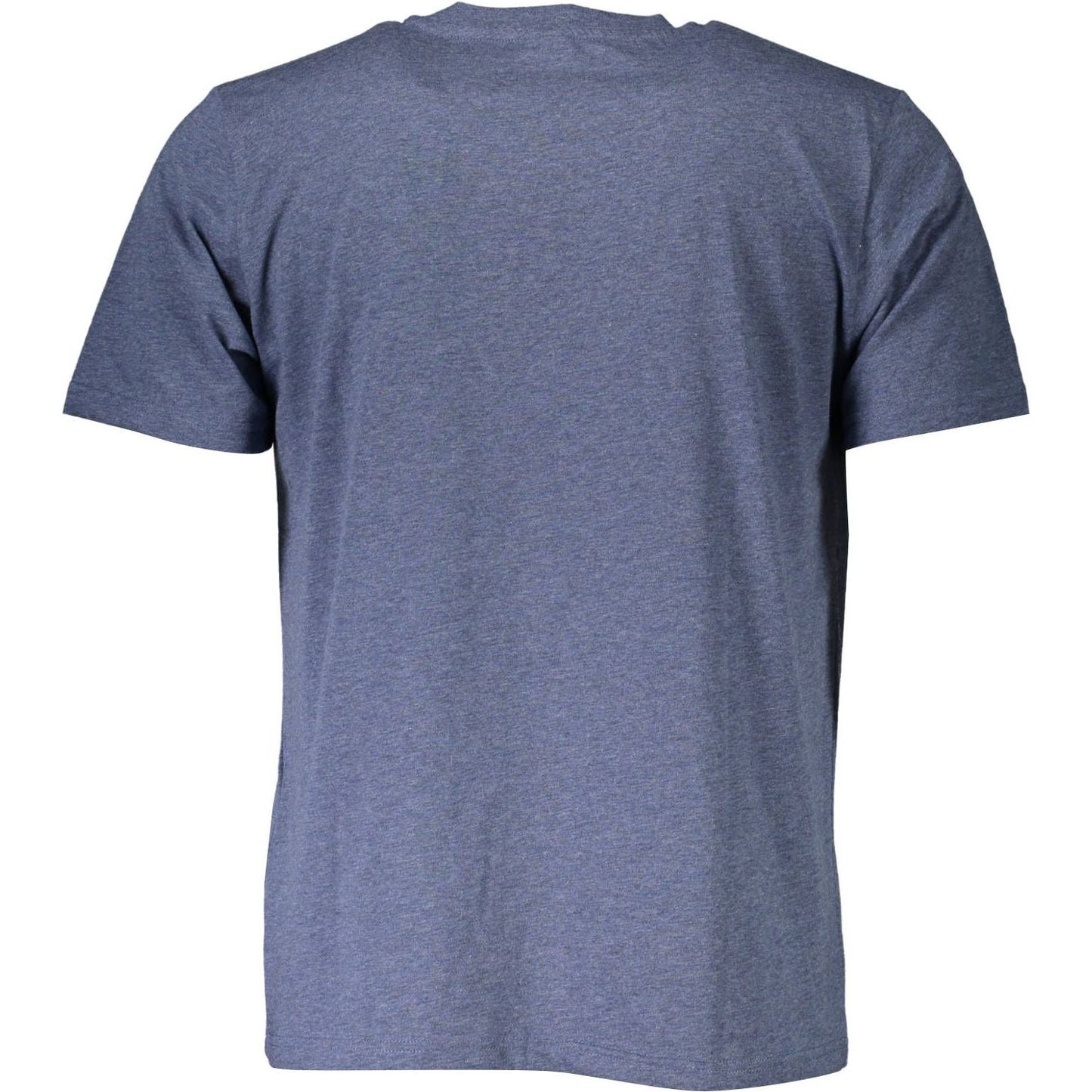 North Sails Classic Blue Cotton Tee with Logo Detail classic-blue-cotton-tee-with-logo-detail