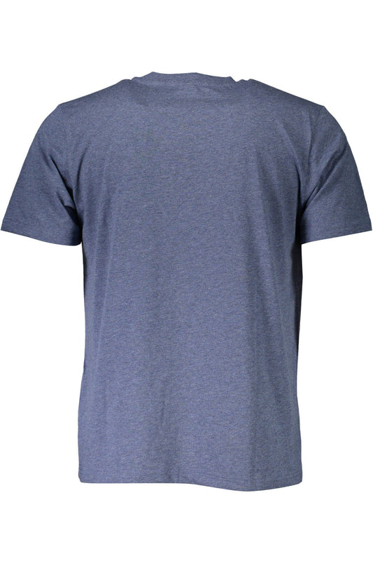 North Sails Classic Blue Cotton Tee with Logo Detail classic-blue-cotton-tee-with-logo-detail
