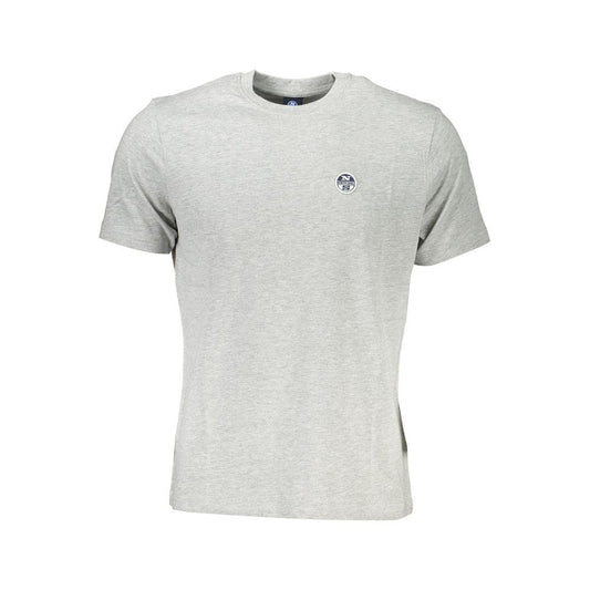 North Sails Gray Cotton T-Shirt gray-cotton-t-shirt-33