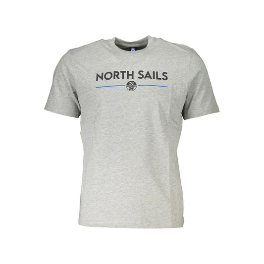 North Sails Gray Cotton T-Shirt gray-cotton-t-shirt-34