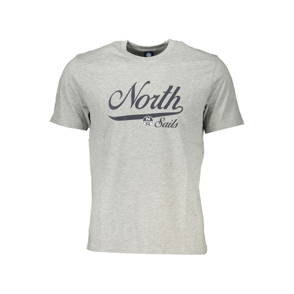 North Sails Gray Cotton T-Shirt gray-cotton-t-shirt-28