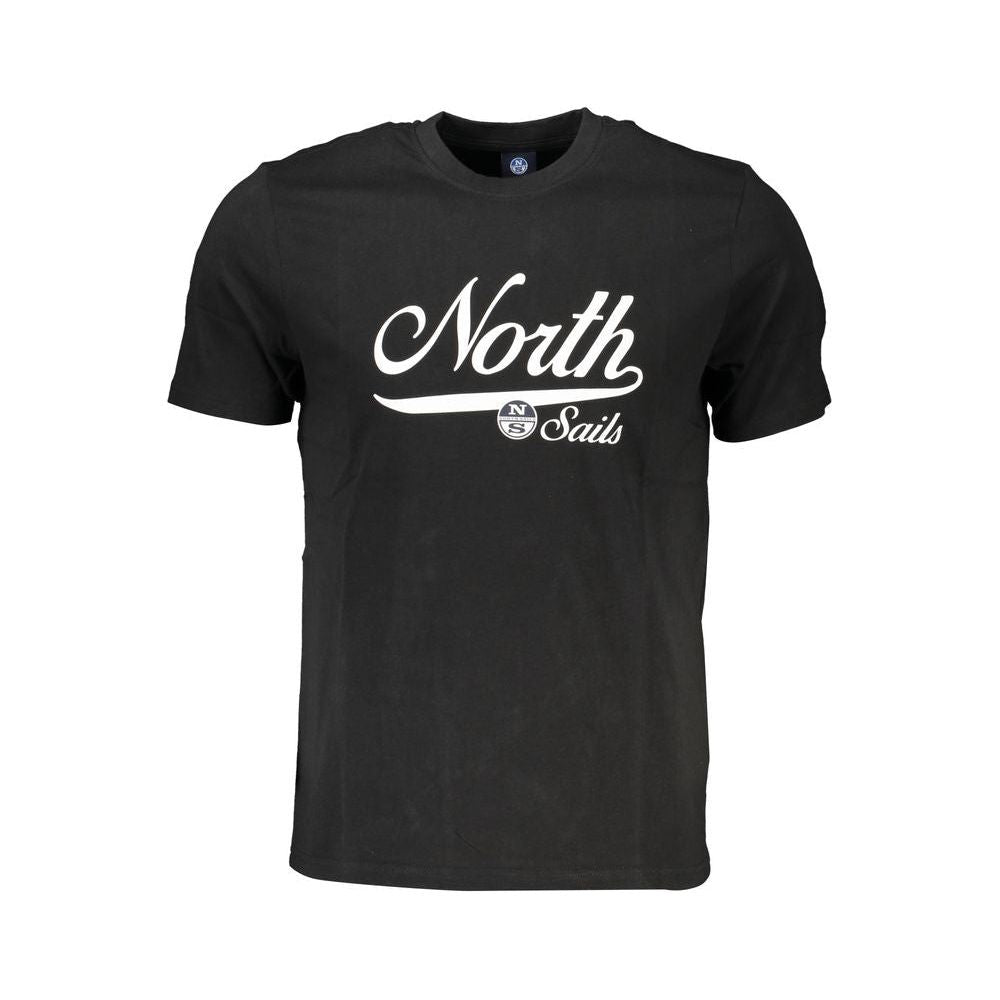 North Sails Black Cotton T-Shirt black-cotton-t-shirt-92