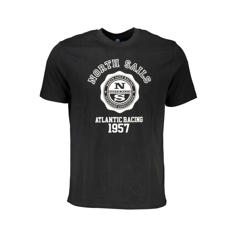 North Sails Black Cotton T-Shirt black-cotton-t-shirt-93