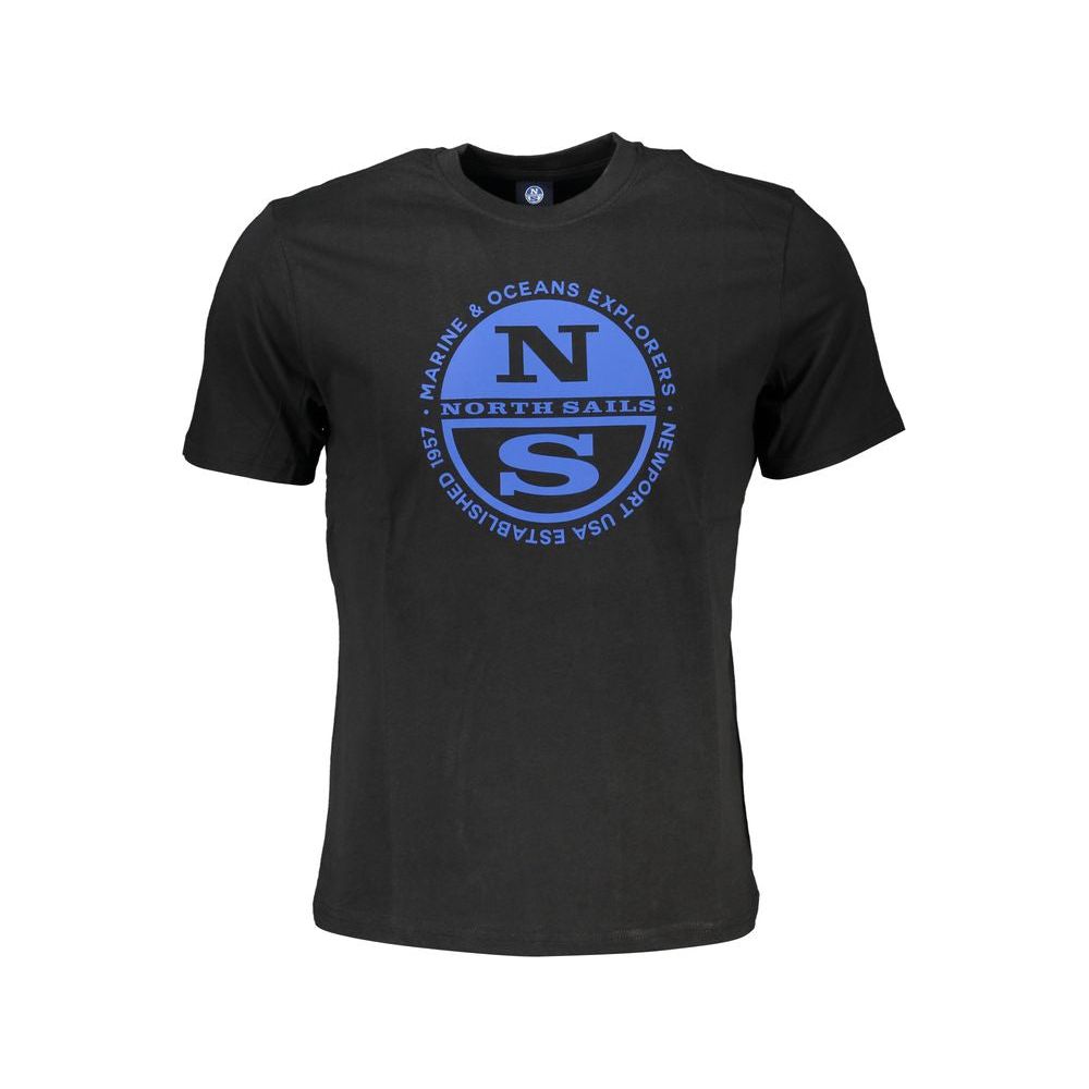 North Sails Black Cotton T-Shirt black-cotton-t-shirt-95