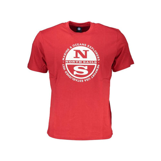 North Sails Red Cotton T-Shirt red-cotton-t-shirt-43
