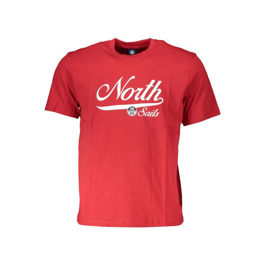 North Sails Red Cotton T-Shirt red-cotton-t-shirt-46