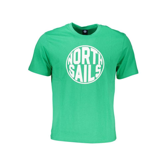 North Sails Green Cotton T-Shirt green-cotton-t-shirt-41