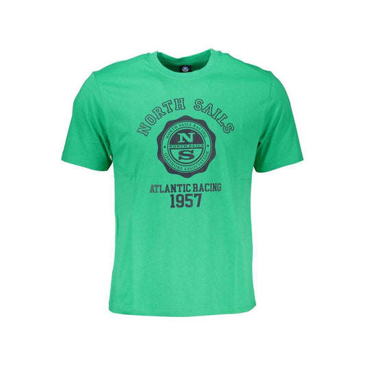 North Sails Green Cotton T-Shirt green-cotton-t-shirt-43