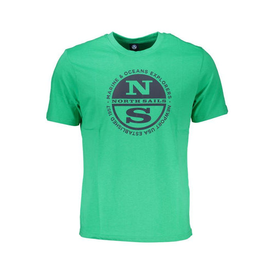 North Sails Green Cotton T-Shirt green-cotton-t-shirt-49