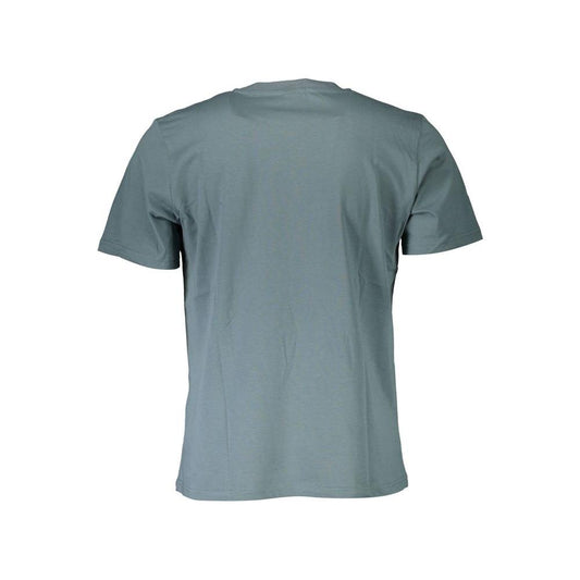 Chic Green Round Neck Tee with Logo Detail