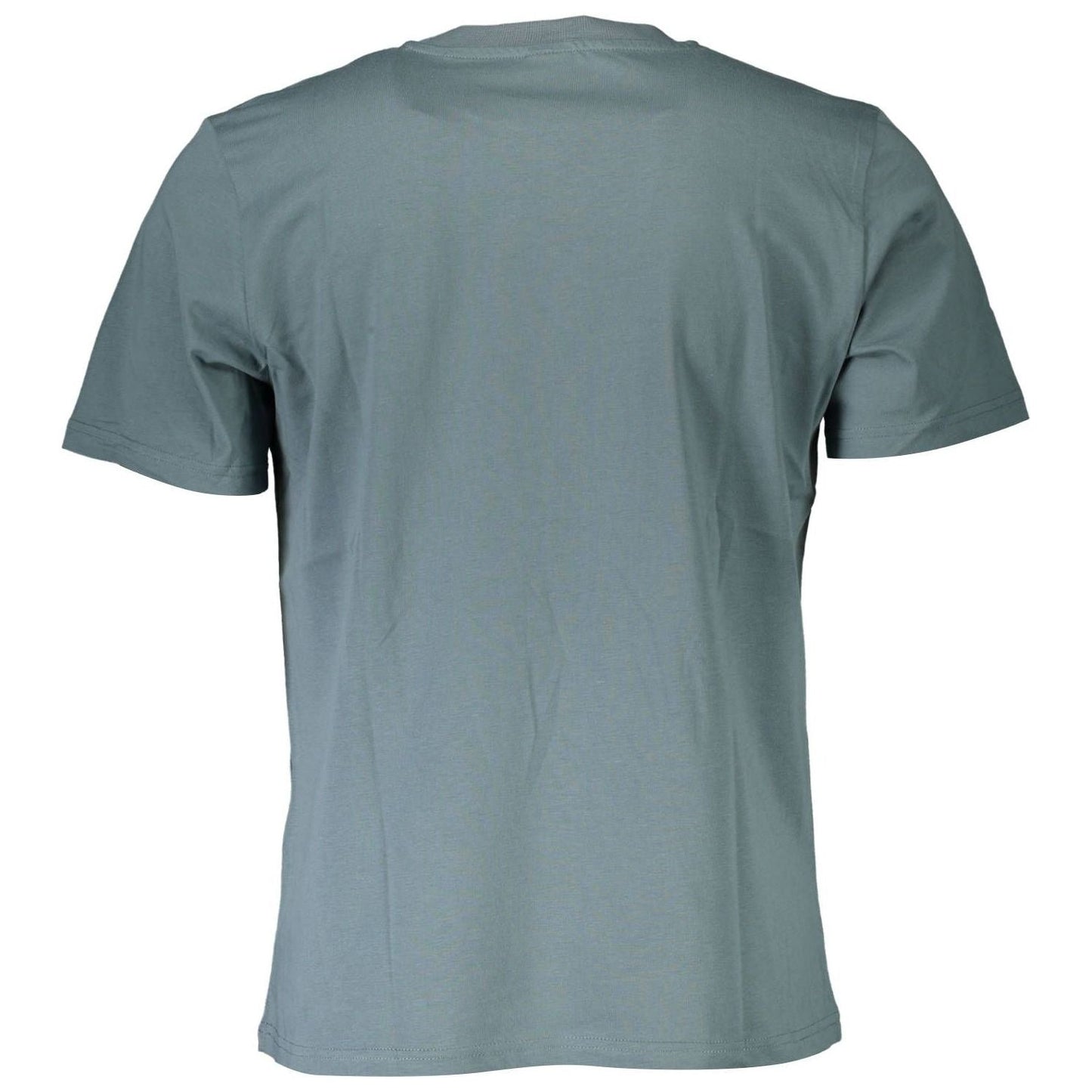 North Sails Chic Green Round Neck Tee with Logo Detail chic-green-round-neck-tee-with-logo-detail