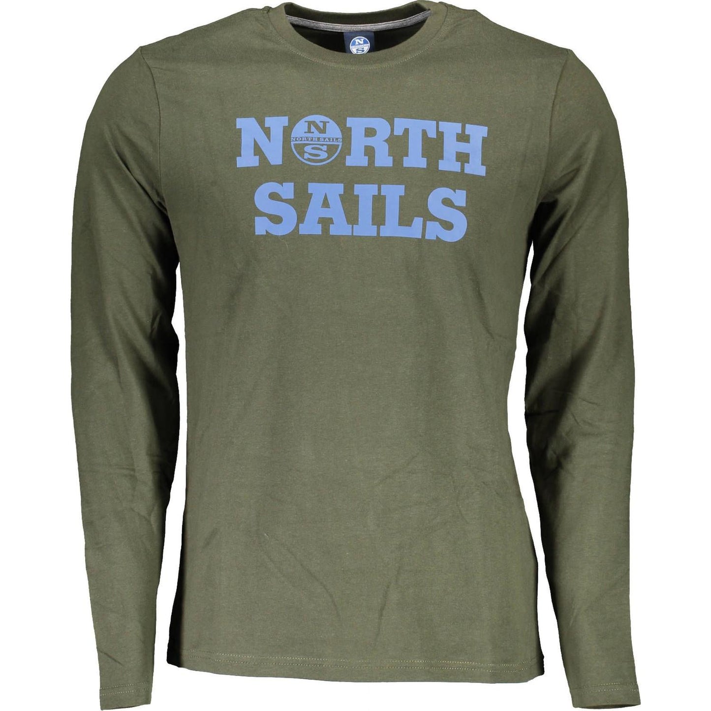 North Sails Chic Green Long Sleeve Cotton Tee chic-green-long-sleeve-cotton-tee