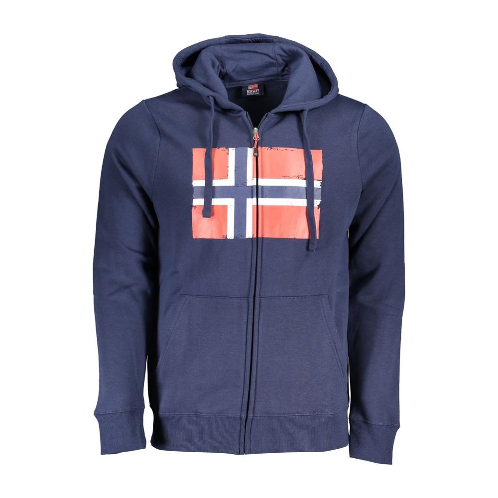 Norway 1963Elevated Casual Hooded Sweatshirt in BlueMcRichard Designer Brands£79.00