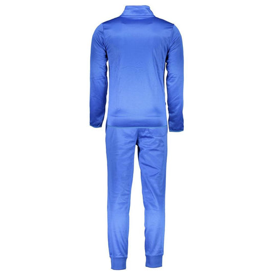 Elegant Blue Full Zip Sweater Suit