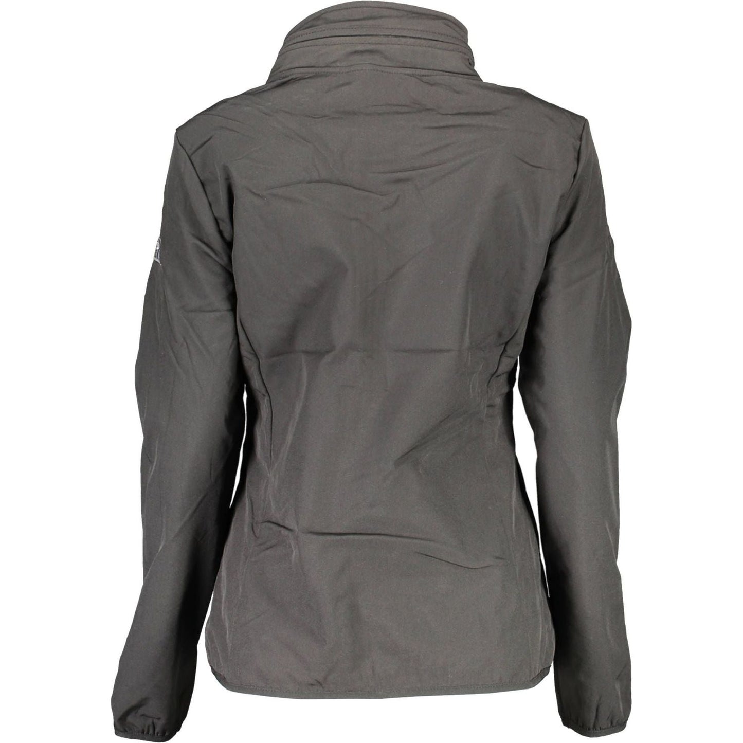 Norway 1963 Sleek Black Sports Jacket with Removable Hood sleek-black-sports-jacket-with-removable-hood