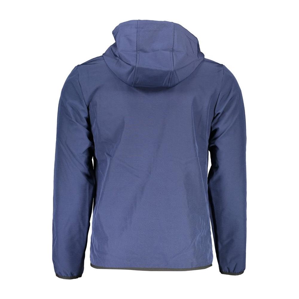 Norway 1963 | Elegant Blue Soft Shell Hooded Jacket| McRichard Designer Brands   