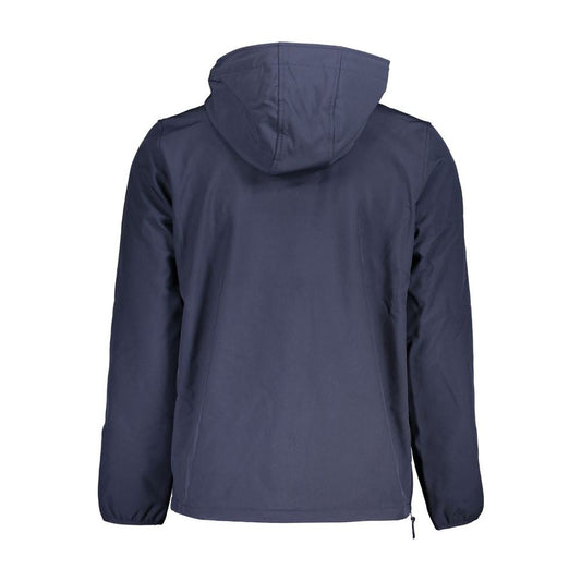 Norway 1963 Sleek Soft Shell Hooded Jacket in Bold Blue sleek-soft-shell-hooded-jacket-in-bold-blue