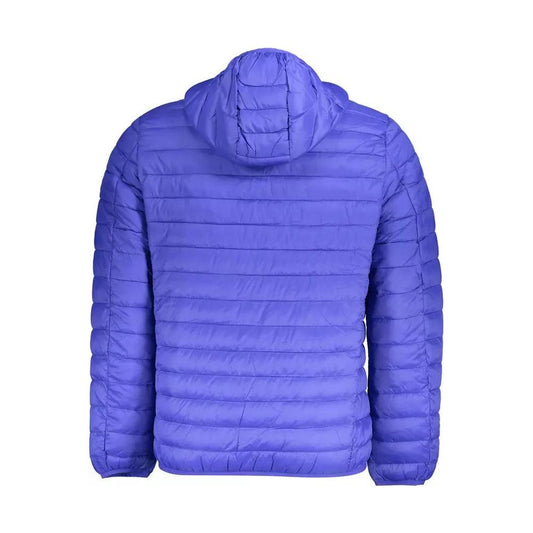Norway 1963 Sleek Blue Polyamide Hooded Jacket sleek-blue-polyamide-hooded-jacket