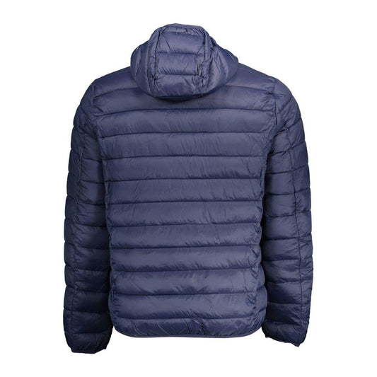 Sleek Long-Sleeved Hooded Jacket in Blue