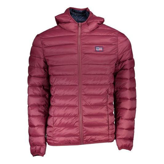 Norway 1963 | Chic Pink Hooded Jacket with Unique Applique| McRichard Designer Brands   