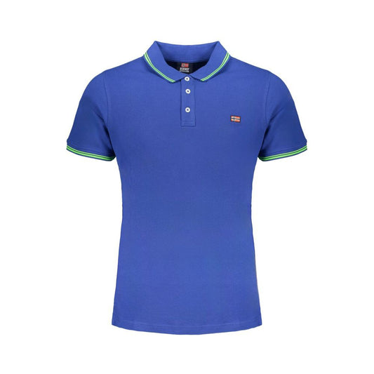 Norway 1963 Blue Cotton Polo Shirt blue-cotton-polo-shirt-52