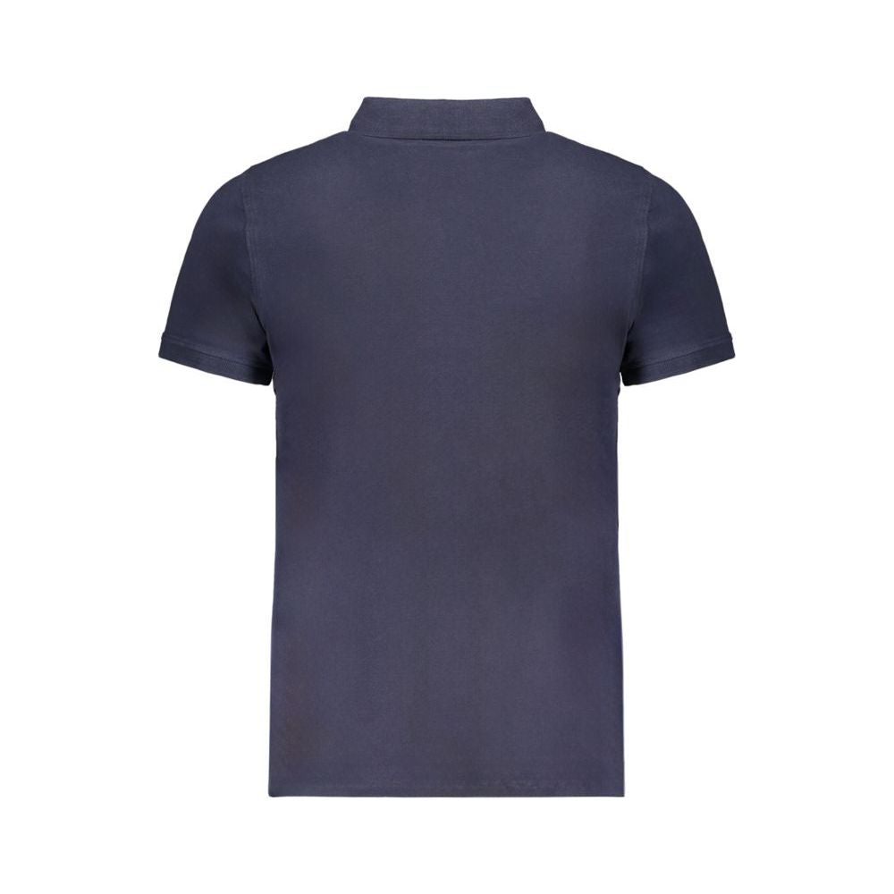 Blue Cotton Polo Shirt
