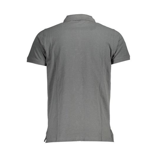 Gray Cotton Polo Shirt