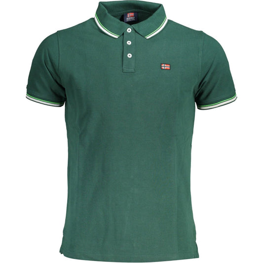Norway 1963 Elegant Green Polo with Contrasting Accents elegant-green-polo-with-contrasting-accents