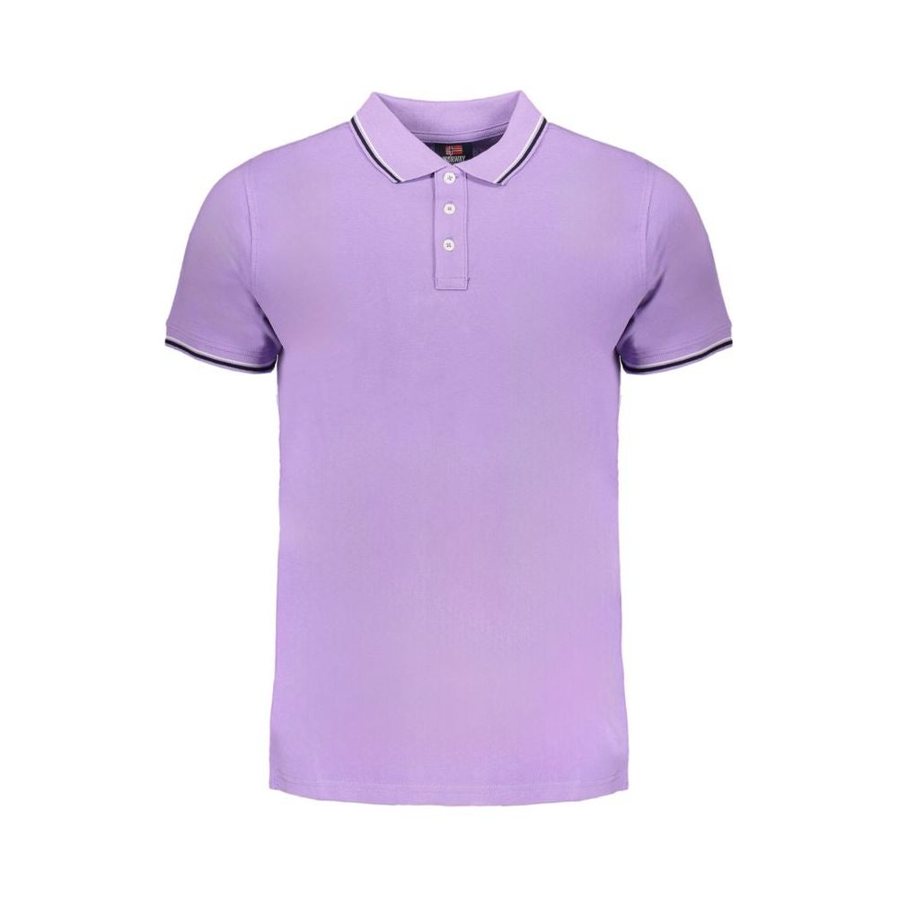 Purple Cotton Polo Shirt