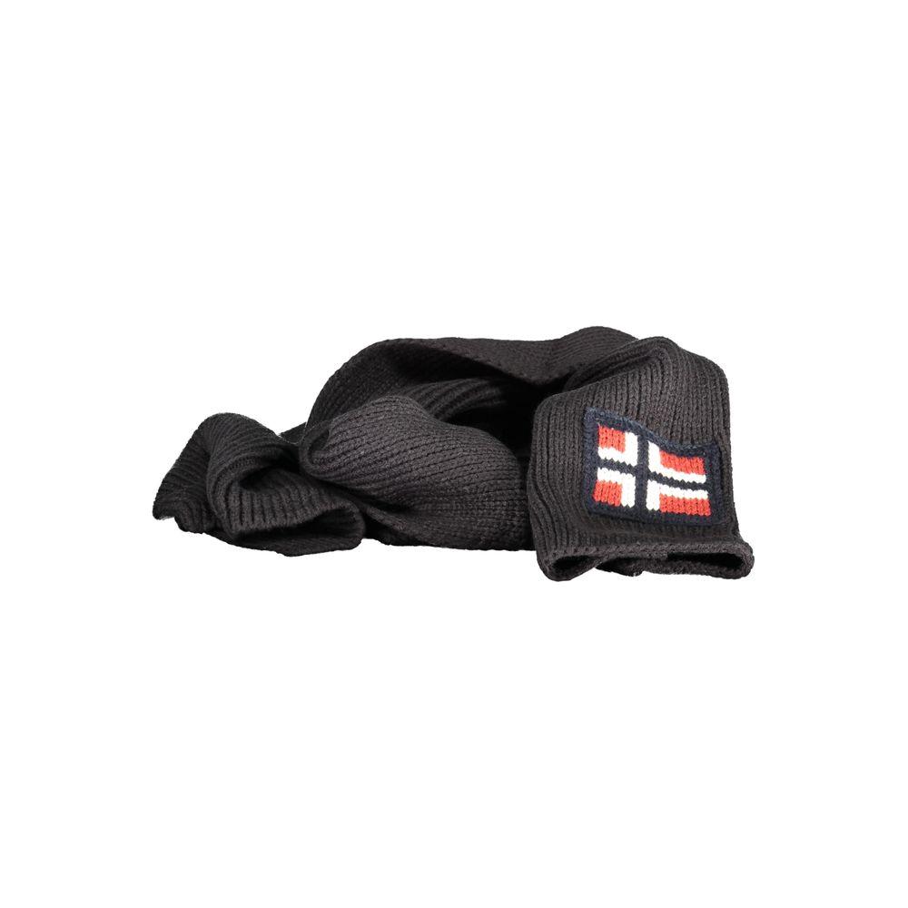 Norway 1963 Black Acrylic Scarf black-acrylic-scarf