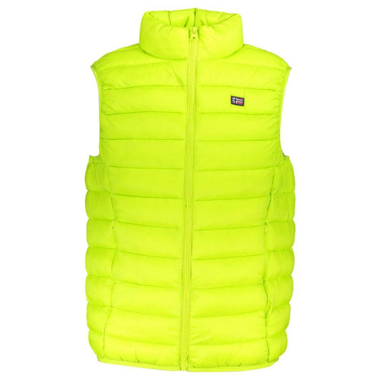 Sleek Sleeveless Green Polyamide Jacket