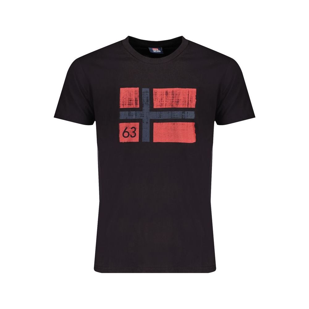 Norway 1963 Black Cotton T-Shirt black-cotton-t-shirt-116