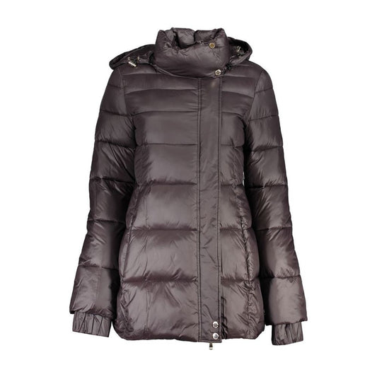 Patrizia Pepe Black Polyamide Jackets & Coat black-polyamide-jackets-coat-1