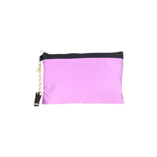 Patrizia Pepe Purple Silk Handbag purple-silk-handbag