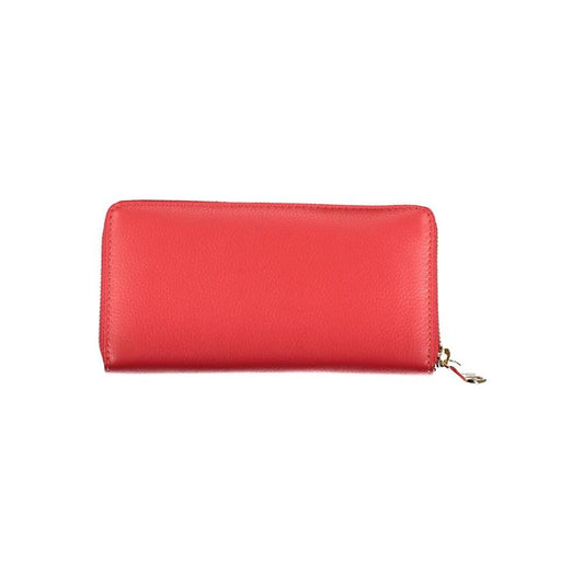 Chic Pink Zip Wallet With Multiple Compartments